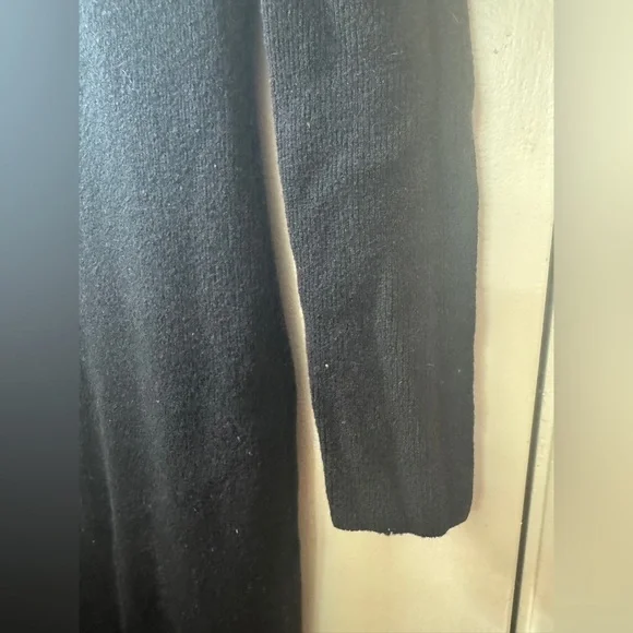 Vintage Anne Klein II Wool Blend Black Knit Midi Sweater Dress Size XS - Picture 5 of 16